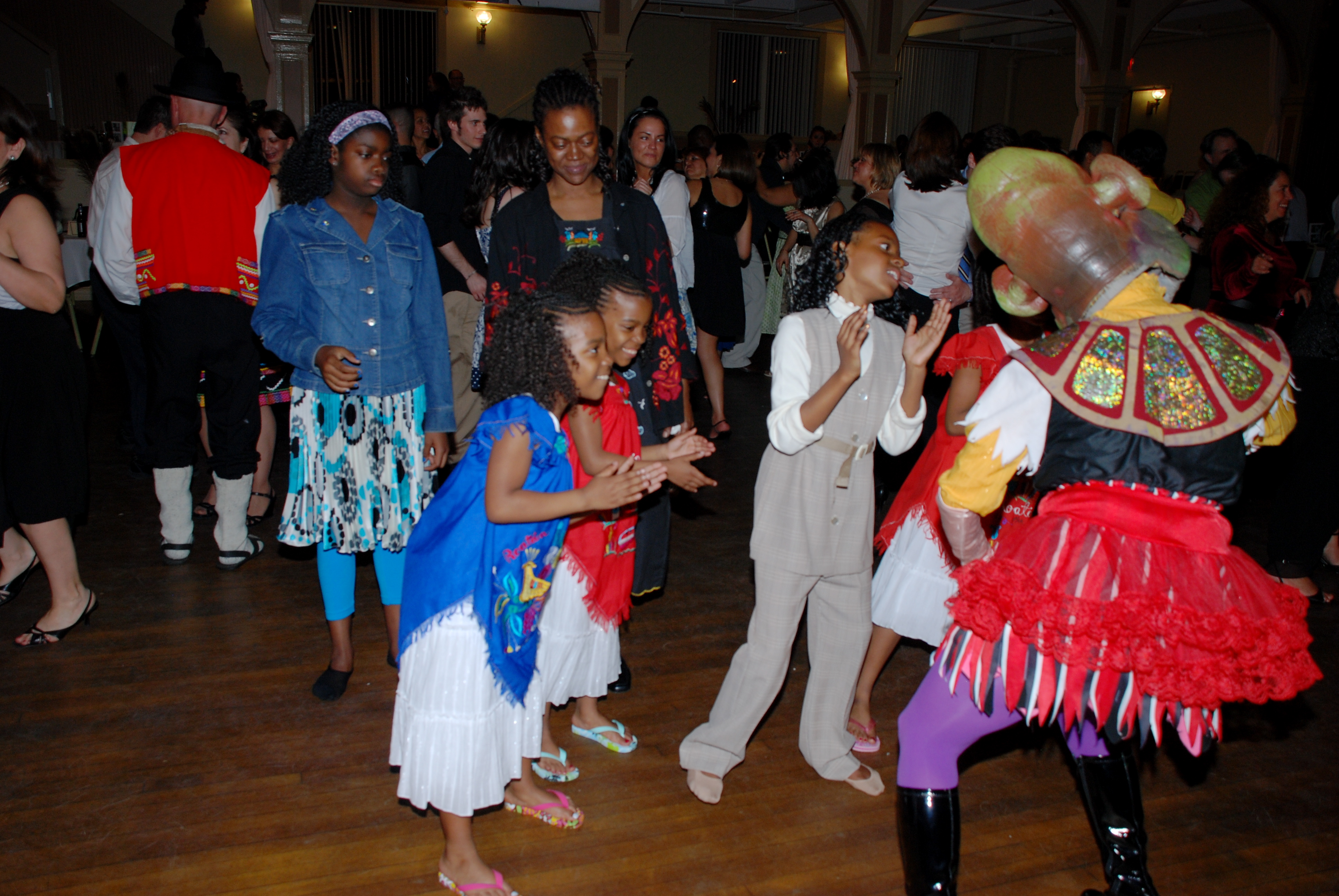 Colorful costumes and dancers of all ages